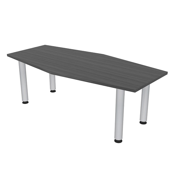 33.5 in W, 59.5 in L, 29 in H, Engineered Wood Top, Grey